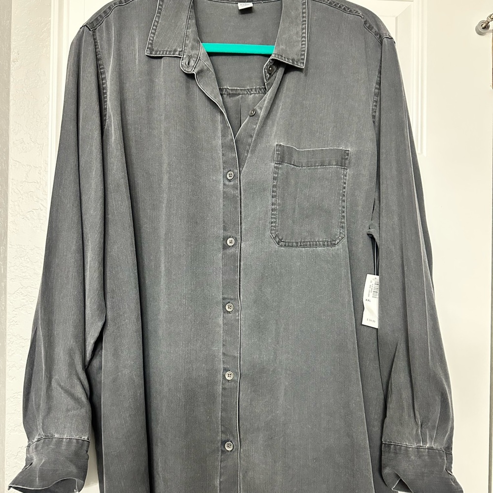 Old Navy denim chambray XXL button up